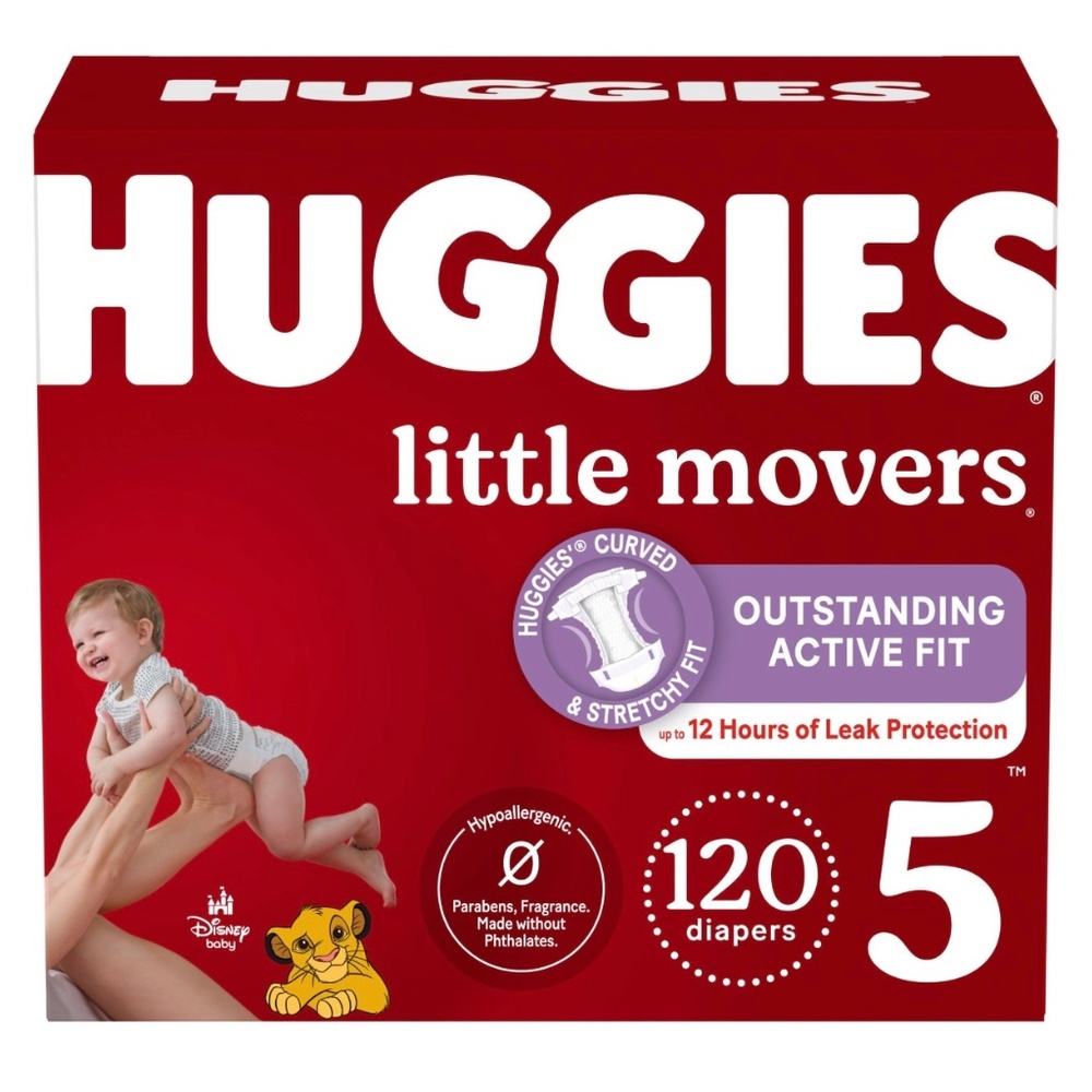 Huggies Diapers Size 5 Diapers 120 count